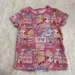 mezzo piano ミミポポ　ティータイム半袖ワンピース　サイズ130 メゾピアノ Mezzo piano みみぽぽ 総柄半袖Tシャツ サイズ130 - メルカリ