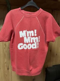 70s Velva Sheen ベルバシーン ヴィンテージ 半袖スウェット 赤のサムネイル
