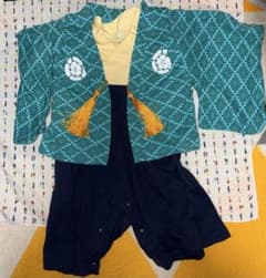 ベビー用 袴ロンパース 男の子　和装 お食い初め 初節句のサムネイル