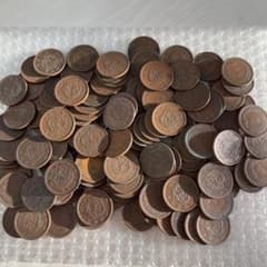 2銭銅貨　128枚　まとめて　古銭　旧貨幣のサムネイル