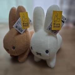 ☆miffy☆ブルーナアニマル羊毛フェルト風ぬいぐるみ☆ウサギ未使用☆
