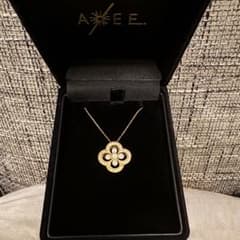 【Rrl★様】ダイヤモンド クローバー ネックレス K18yg 【0.50ct】のサムネイル