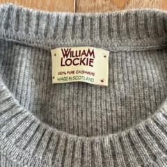 WILLIAM LOCKIE 100%カシミヤ グレー セーター - メルカリ
