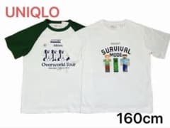 ユニクロ UT マインクラフト Tシャツ 2枚セット キッズ 160cmのサムネイル