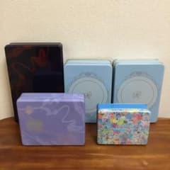 ヨックモック 空き容器 空き缶 5個セット 大小様々 お菓子空き缶