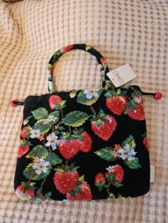 FEILER いちご刺繍トートバッグ - メルカリ