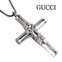 極美品】希少GUCCI バンブークロス ネックレス - メルカリ