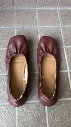フラットシューズ ボルドー Mサイズのサムネイル