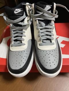 NIKE COURT VISION グレー/ホワイト/ブラック ハイカットのサムネイル