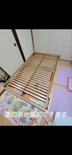 手渡し限定 名古屋市 ウッドスプリングベッド 腰の固さ調節 ペットも登れる高さのサムネイル
