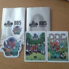 コムドット　BB5 3周年記念ランダムステッカー＆トレカのサムネイル