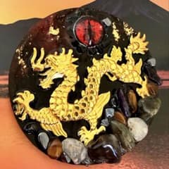 富と繁栄を貴方へ…！！「金龍神&フトマニ図」オルゴナイト！のサムネイル