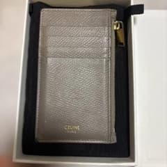 CELINE グレー レザー カードケース - メルカリ
