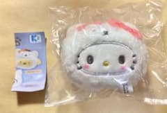 ①ハローキティ　キティ　ふわふわスノー　リンリン鈴ぬいぐるみ　サンリオのサムネイル