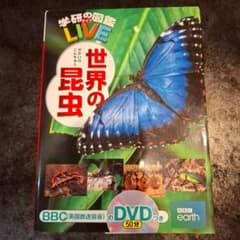 【中身ほぼ未使用】学研の図鑑LIVE 世界の昆虫 DVD付き 美品 2021年のサムネイル