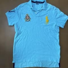 人気Polo Ralph Lauren ライトブルービッグポニポロシャツswagのサムネイル