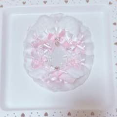 ハンドメイド 硬質ケースデコ レースデコ 量産型 ピンクのサムネイル