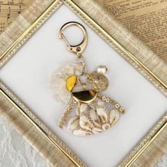 インド刺繍リボン キーホルダー  バックチャーム キーチャームのサムネイル