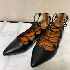 美品　レースアップパンプス レースアップシューズのサムネイル