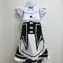 フルセット】リゼロ レム ラム メイド服 コスプレ衣装 ウィッグ A-0347