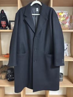 【値下げ】レショップLEブラック チェスターコート　3のサムネイル