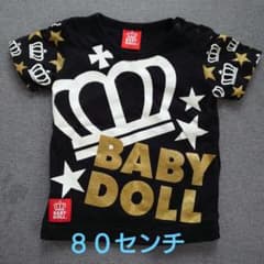 BABYDOLLＴシャツ８０センチ　黒のサムネイル