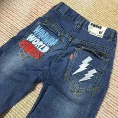wanwam 130 デニム ハーフパンツ ワムワム 半ズボン 短パンのサムネイル