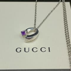 【美品】✨GUCCI アメシスト ネックレス 馬蹄 天然石 50cm SV925 美品】✨GUCCI アメシスト ネックレス 馬蹄 天然石 50cm SV925 - メルカリ