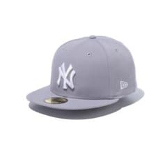 ニューエラ 59FIFTY ニューヨーク・ヤンキース グレー × ホワイト 7½のサムネイル