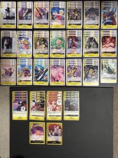 ワンピースカード 黄デッキパーツセット 104枚まとめ売りのサムネイル