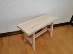 厳選国産桧ほぞ組】木製フラワースタンド 幅60cm×高40cm 花台 水槽台