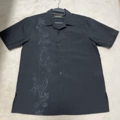 かりゆしウェア 喪服 黒 Sサイズのサムネイル
