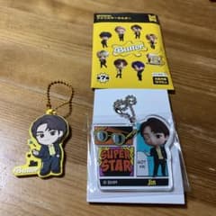 BTS TinyTAN 아크릴 키 체인 & 고무 마스코트 Jin
