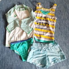 やまさん。さん専用。crocs　ラッシュガード　水着　女の子　140のサムネイル