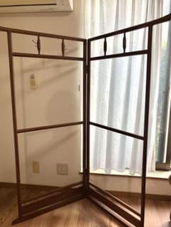 送料込み！木製折りたたみ式衣桁 2フック付き 着物ハンガー - メルカリ