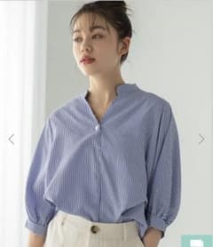 fifth バックボタンスキッパーシャツ ストライプのサムネイル