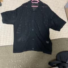 GU ウォッシャブルメッシュニットシャツのサムネイル