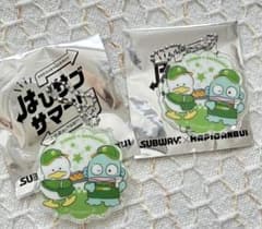 サブウェイ　サンリオ　はぴだんぶい　アクリルキーホルダー　ペックル　ハンギョドンのサムネイル