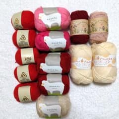毛糸まとめ売り　14個セット　ダルマ毛糸　やわらかラム　ハマナカ　コロポックルのサムネイル