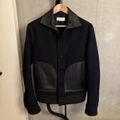 wales bonner 名作 21aw メルトンレザーブルゾン - メルカリ