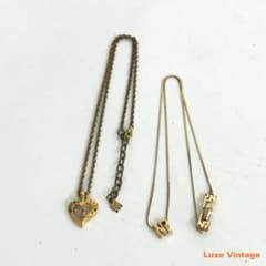 ネックレス 2点セット ゴールドカラー ハート チェーンのサムネイル