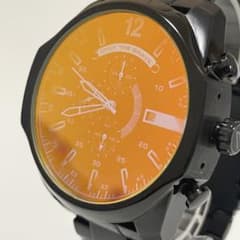 DIESEL ディーゼル DZ-4318 オレンジ文字盤 クロノグラフ - メルカリ