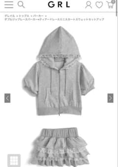 GRL ダブルジップレースパーカー×ティアードミニスカート あいちゃん様専用のサムネイル