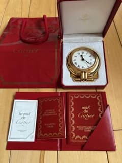 Cartier カルティエ コリゼ アラーム クロック 置時計　稼働確認済み Cartier カルティエ コリゼ アラーム クロック 置時計 稼働確認済み