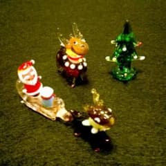 《たまちゃん様専用》クリスマス用 ガラス細工のサムネイル