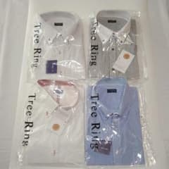 Tree Ring 半袖ワイシャツ 4枚セット 3L メンズ ビジネス スリム