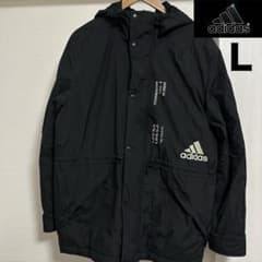 ⭐︎新品未使用⭐︎Black&White フード付きジャケット L adidas フード付き ブラックジャケット L - メルカリ