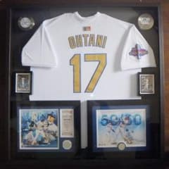 大谷翔平 2024 WS CHAMPIONS記念パッチ付ユニフォーム特別額装品 大谷翔平 2024 WS CHAMPIONS記念パッチ付ユニフォーム特別額装品