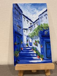 モロッコで購入‼️シャウエン風景画のサムネイル