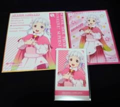 3点　嵐千砂都　色紙　ブロマイド　チェキ風カード　報知　ラブライブ！